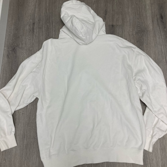 R13 logo hoodie. Color ecru. Size Large - Picture 7 of 8